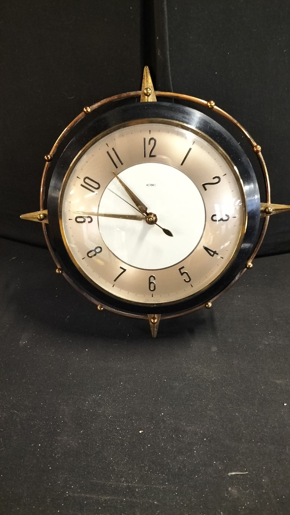 Lot 244: Metamec, Compass Style Wall Clock, 1960s