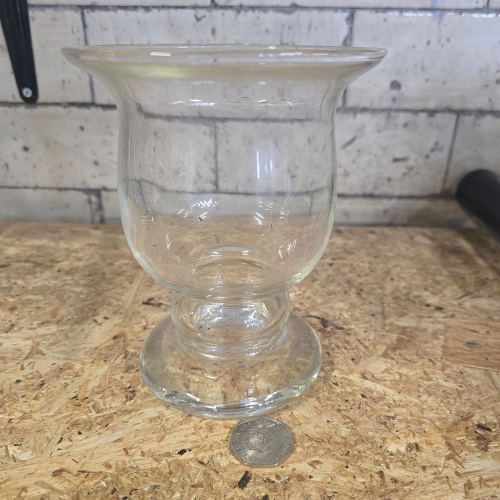 Lot 191: Glass candle holder