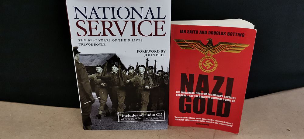 Lot 197: A Collection of Books including National Service and Nazi Gold