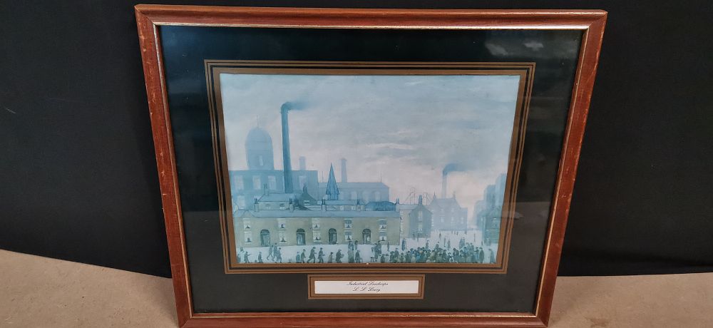 Lot 334: Industrial Landscape Framed Art Print by L. S. Lowry