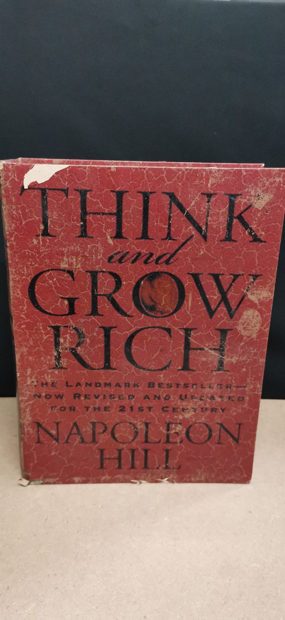 Lot 213: Red Think and Grow Rich Book Shaped Storage Box