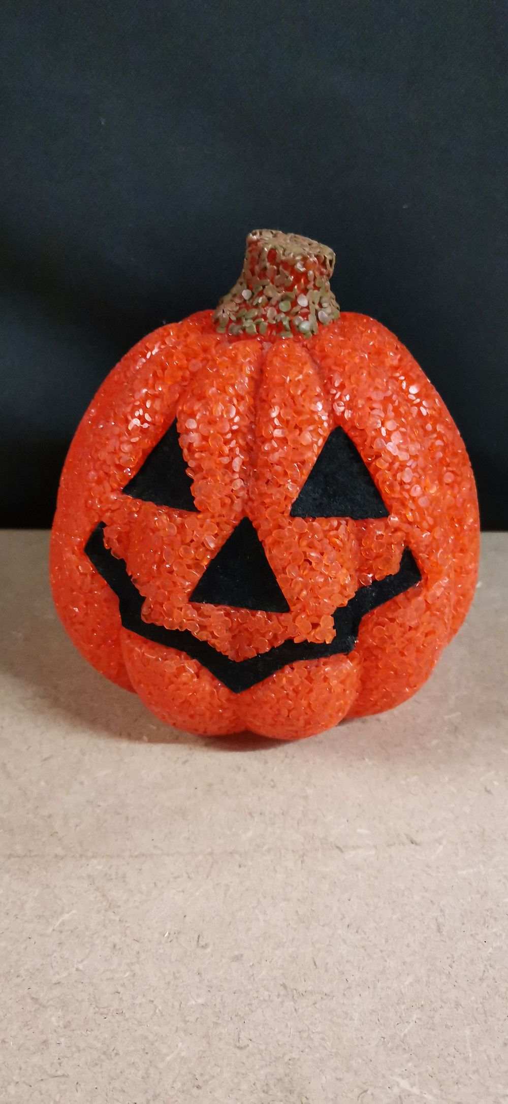 Lot 240: Melted Plastic Popcorn Halloween Jack-O-Lantern Pumpkin