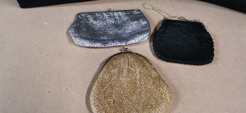 Lot 269: A Trio of Metallic and Beaded Evening Bags
