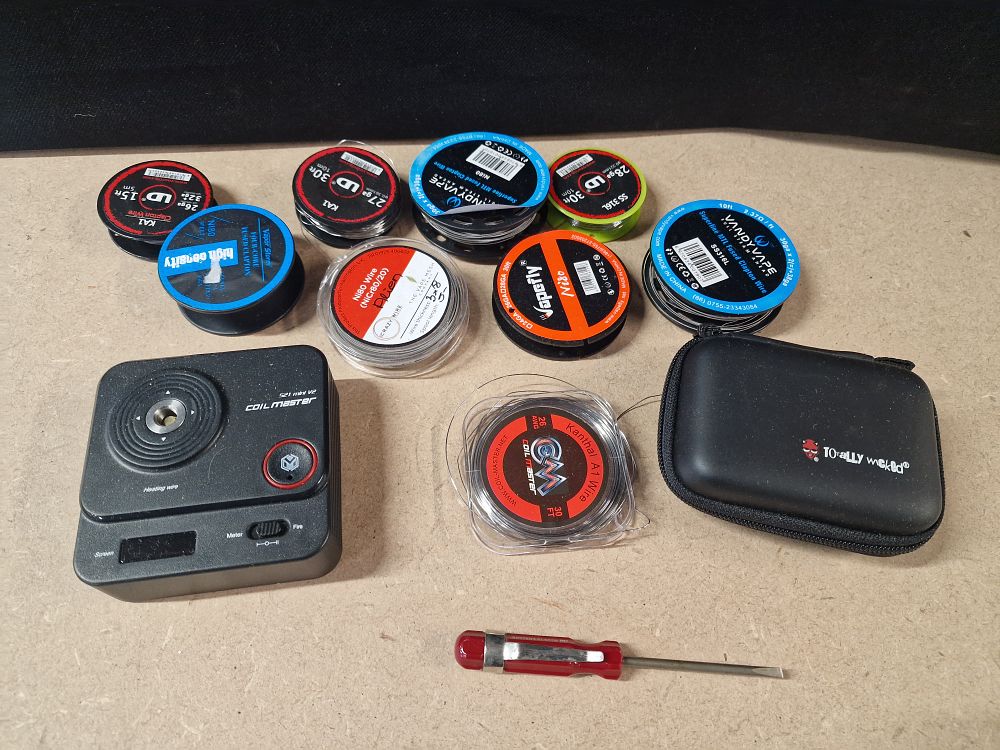 Lot 292: A Collection of Coil Master and Vaping Accessories