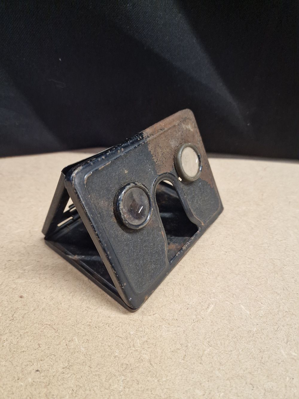 Lot 365: Vintage Metal Folding Stereoscope Viewer