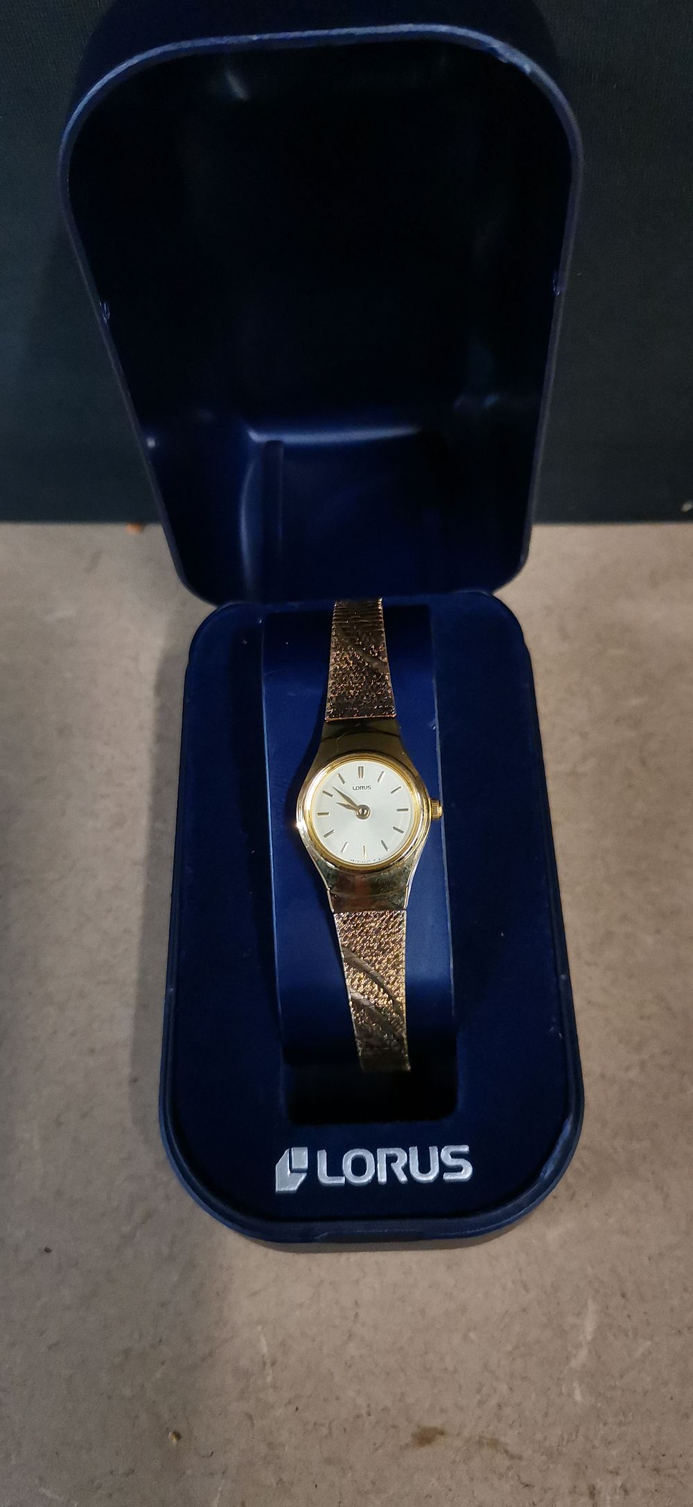 Lot 315: Lorus Gold Tone Ladies Quartz Wristwatch with Box
