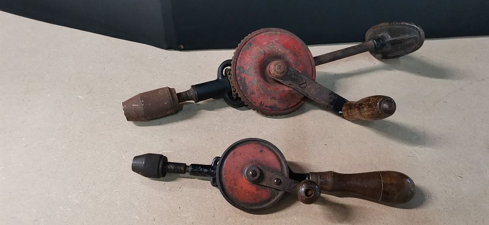 Lot 351: Two Vintage Millers Falls Hand Drills