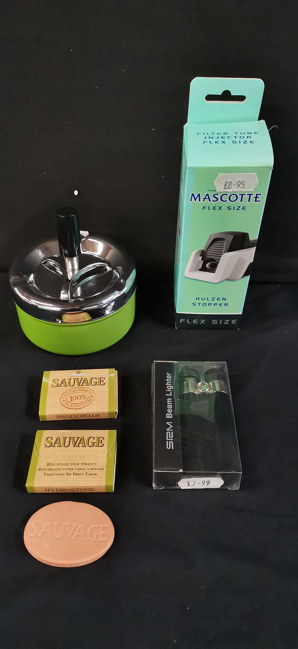 Lot 301: A Collection of Smoking Accessories Including Mascotte and SRM