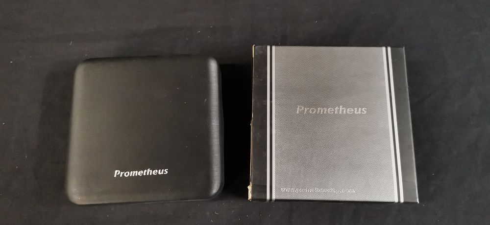 Lot 311: New Prometheus Cigar Cutter with Case and Sheath