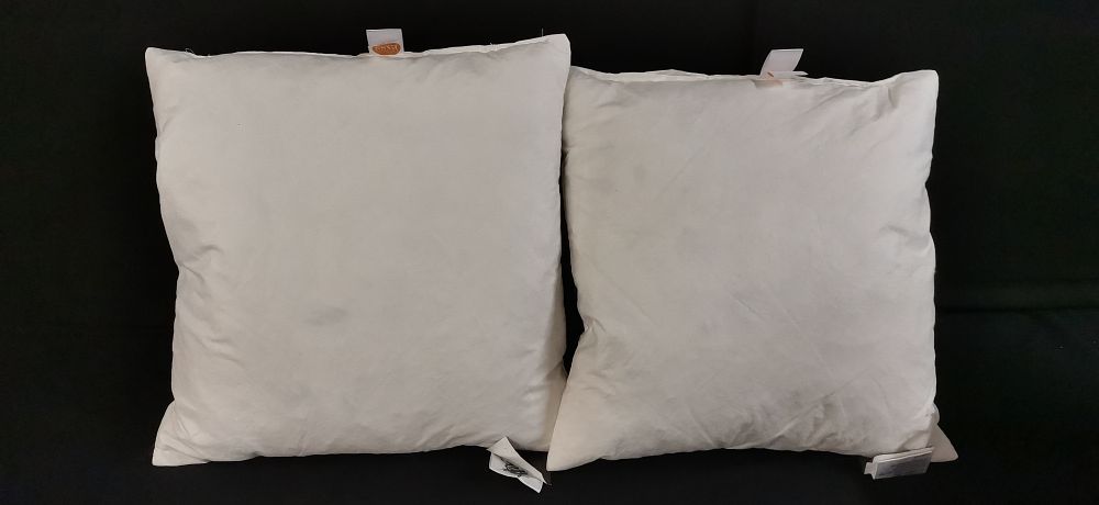 Lot 321: Multiple John Lewis White Duck Feather Cushion Pads