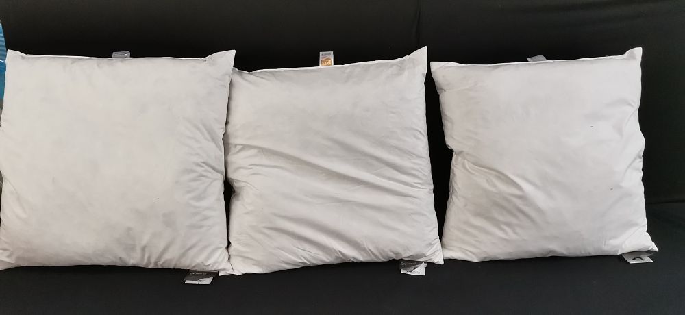 Lot 322: A Trio of John Lewis Duck Feather Cushion Pads