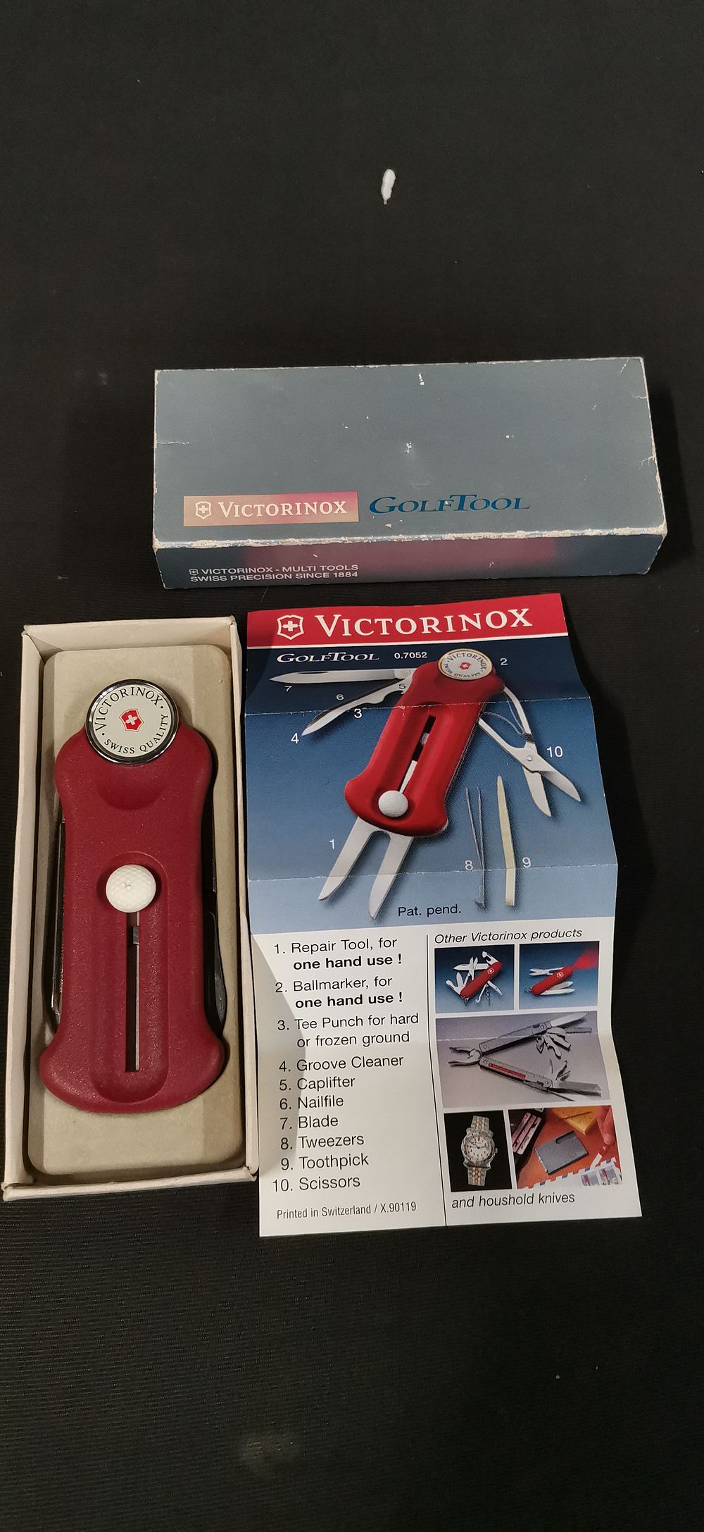 Lot 337: Victorinox GolfTool Multi-Tool Model 0.7052 in Original Packaging
