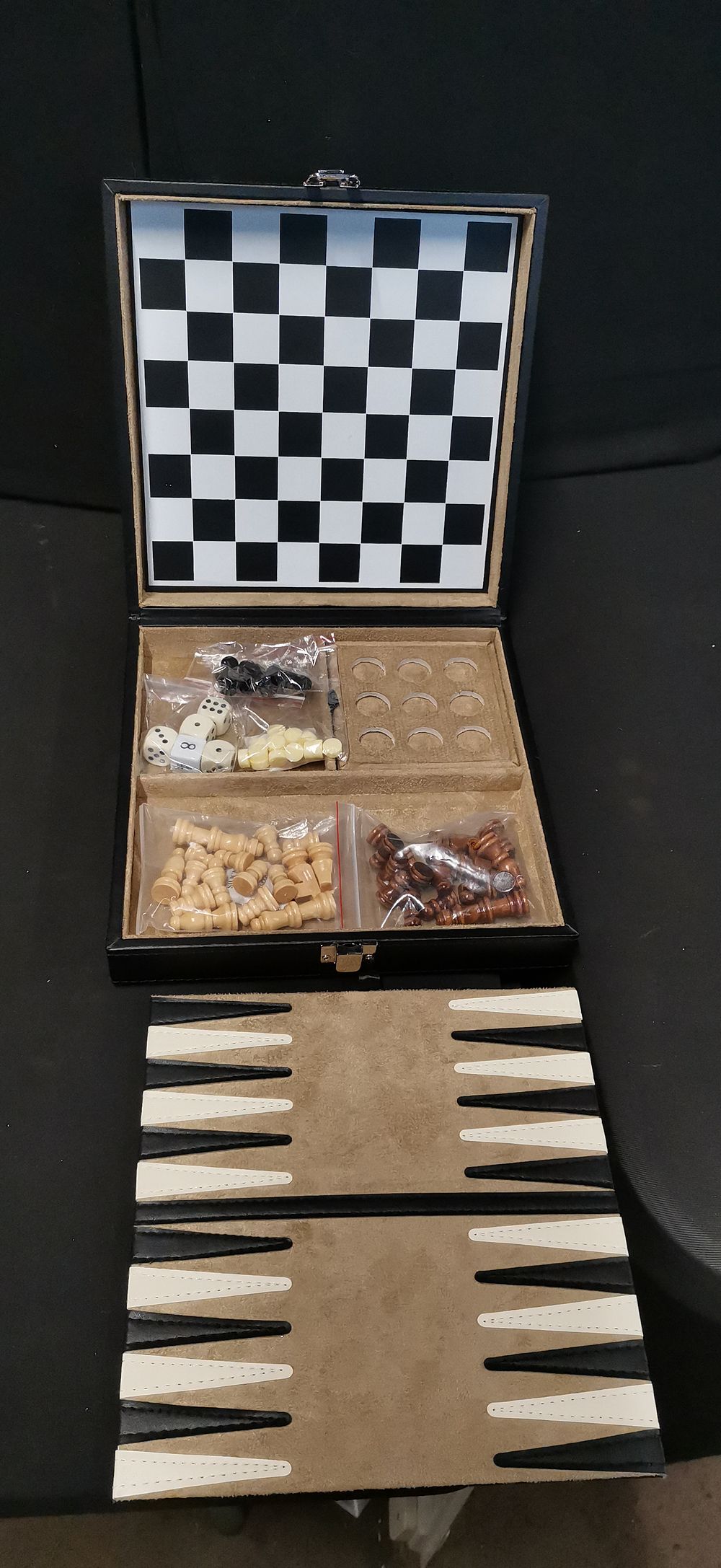 Lot 367: A Multi-Game Set in a Stitched Black Case