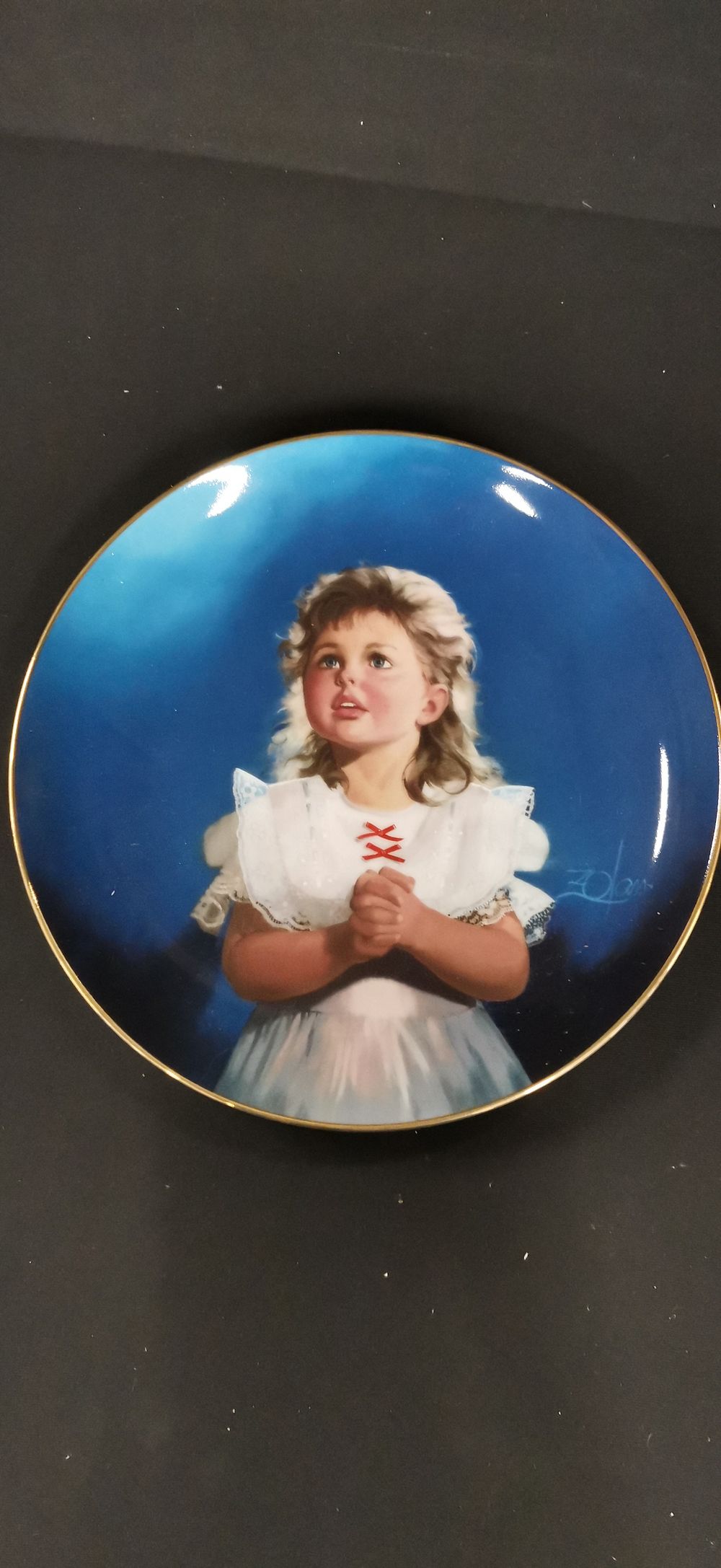 Lot 399: Donald Zolan Danbury Mint A Childs Prayer Collector Plate