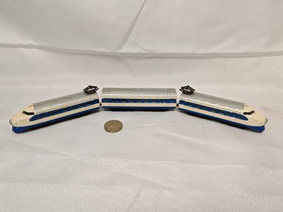Yonezawa Toys Diapet R-21 Shinkansen 0 Series Three-Car Model Train Set, Circa 1970s-1980s. A 