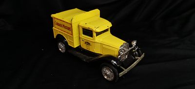 Liberty Classics Ford Model A Colman's Mustard Die-cast Bank. A yellow and black die-cast 1/25 