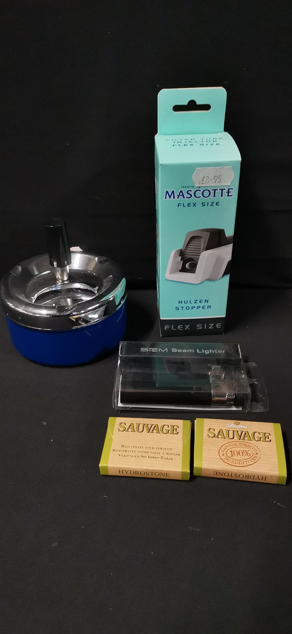 Lot 331: A Collection of Tobacco Accessories Including Mascotte Tube Injector