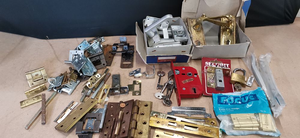 Lot 278: A Collection of Assorted Door and Window Hardware