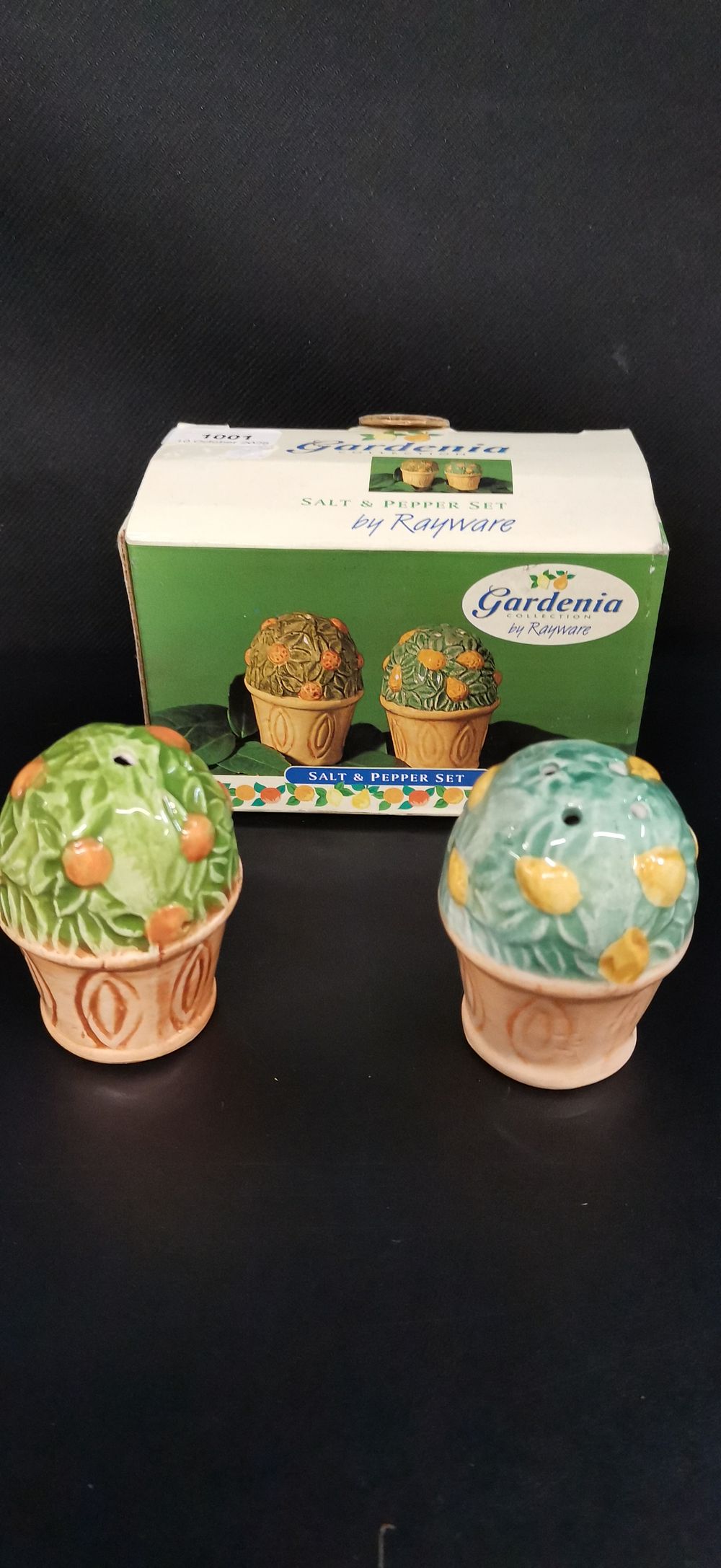 Lot 422: A Pair of Rayware Gardenia Collection Salt and Pepper Shakers