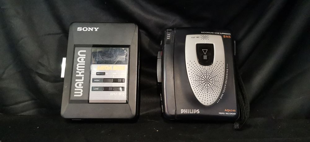 Lot 182: Two Portable Cassette Devices Including Sony Walkman and Philips Recorder