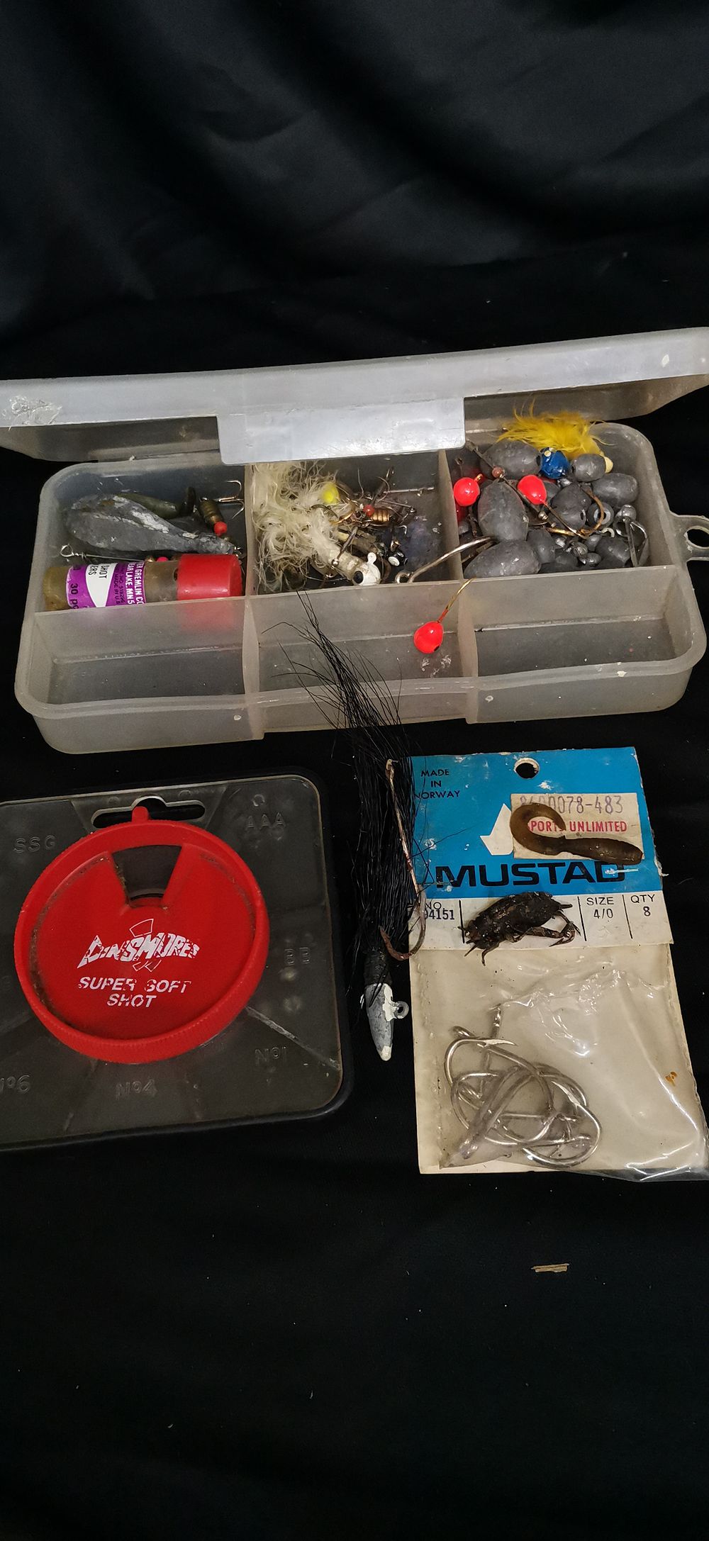 Lot 285: A Collection of Fishing Tackle Including Lures Sinkers and Hooks