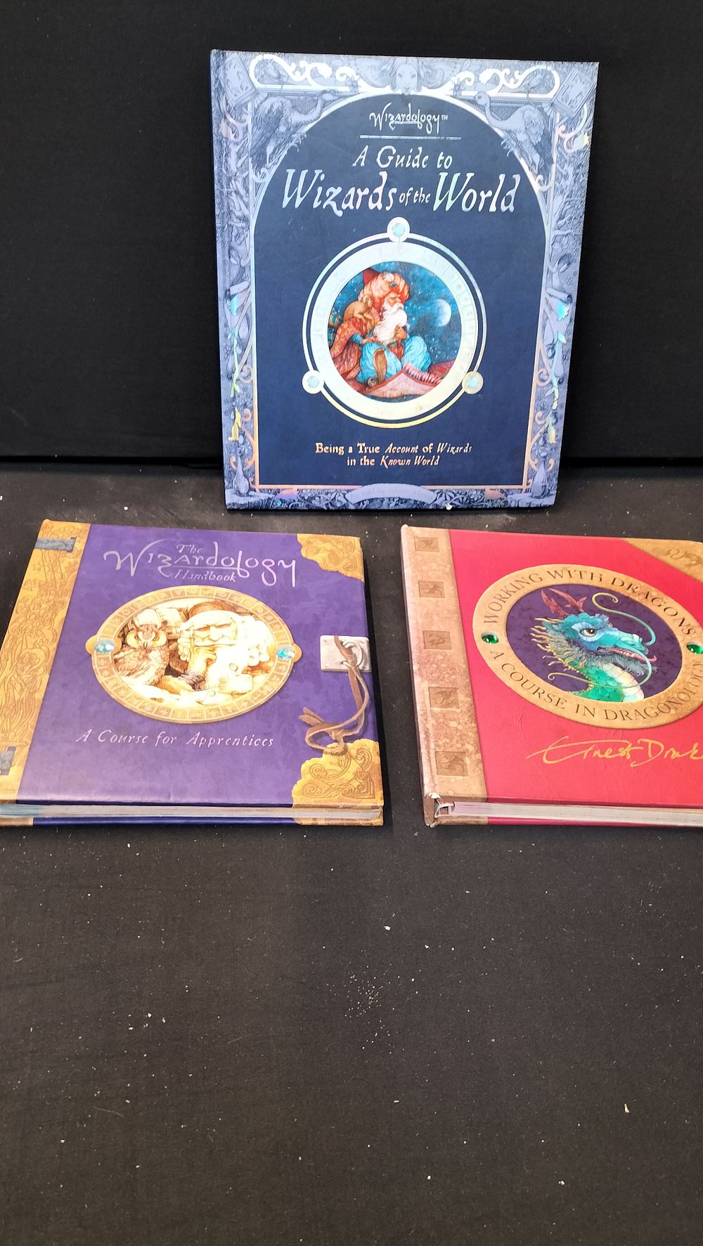 Lot 358: Three Wizardology and Dragonology Hardcover Books