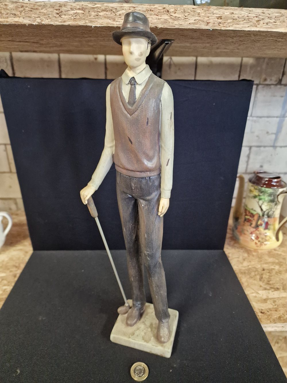 Lot 363: A Figurine of a Golfer