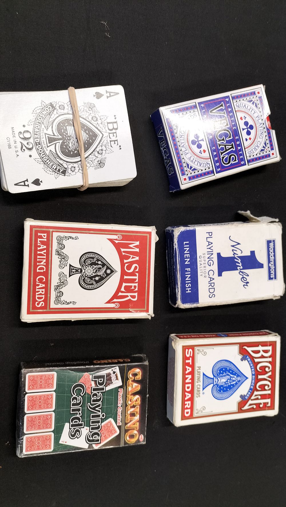 Lot 377: Six Decks of Assorted Playing Cards