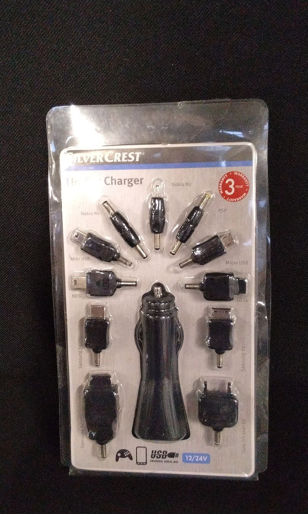 Lot 392: SilverCrest Universal Car Charger Kit with Multiple Adapters