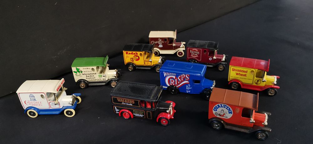 Lot 295: A Collection of Vintage Die-Cast Model Delivery Vans