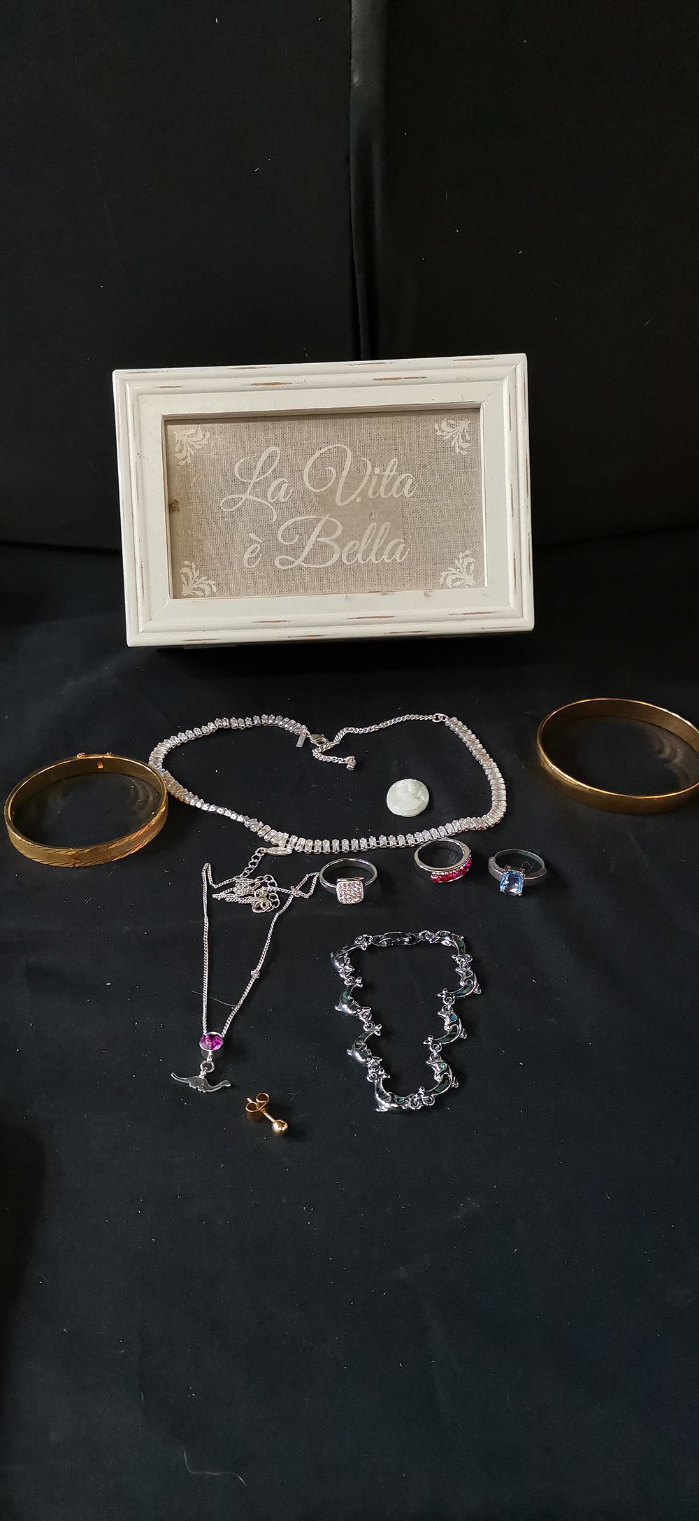Lot 314: A Collection of Costume Jewellery and a Decorative Box