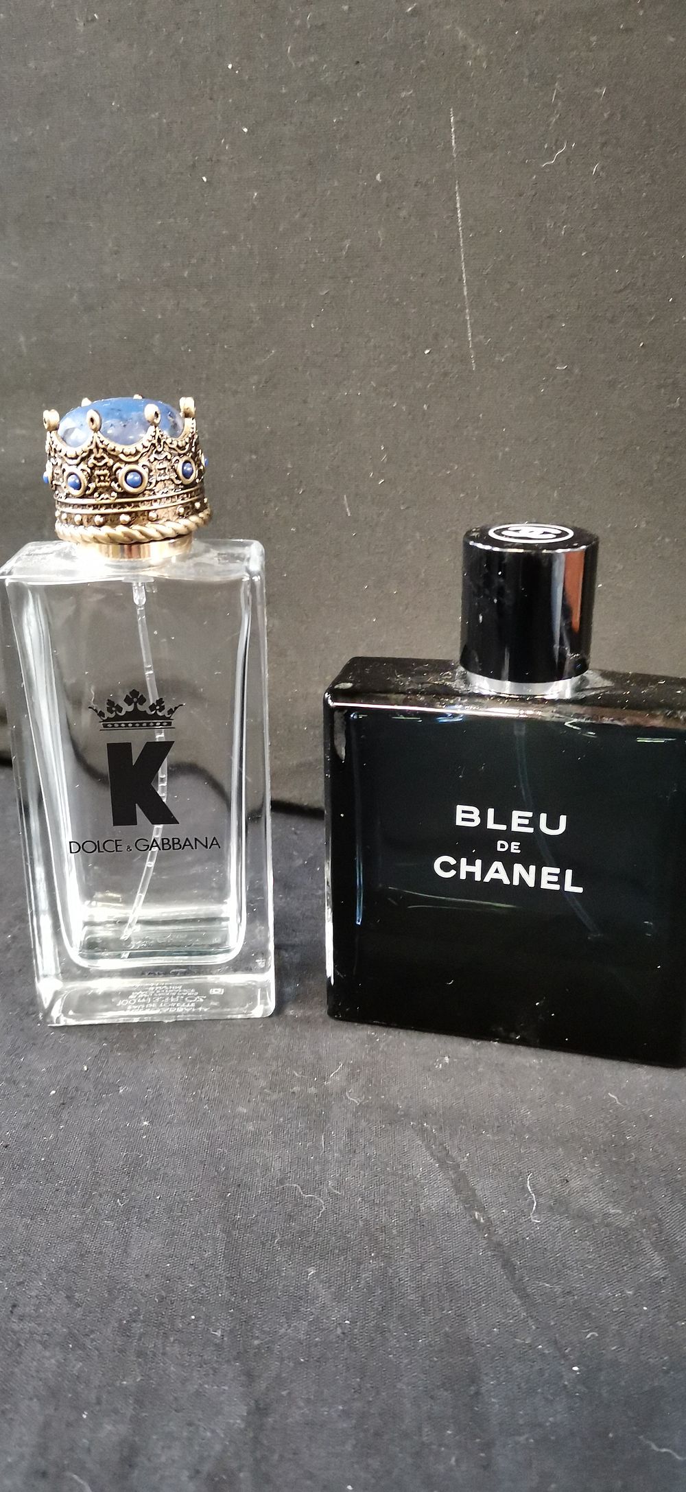 Lot 327: Two Designer Perfume Bottles by Dolce and Gabbana and Chanel