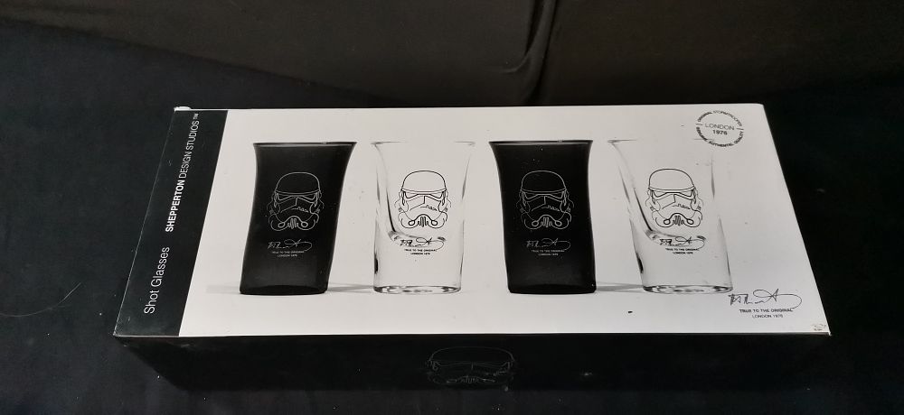 Lot 330: A Collection of Shepperton Design Studios Original Stormtrooper Shot Glasses