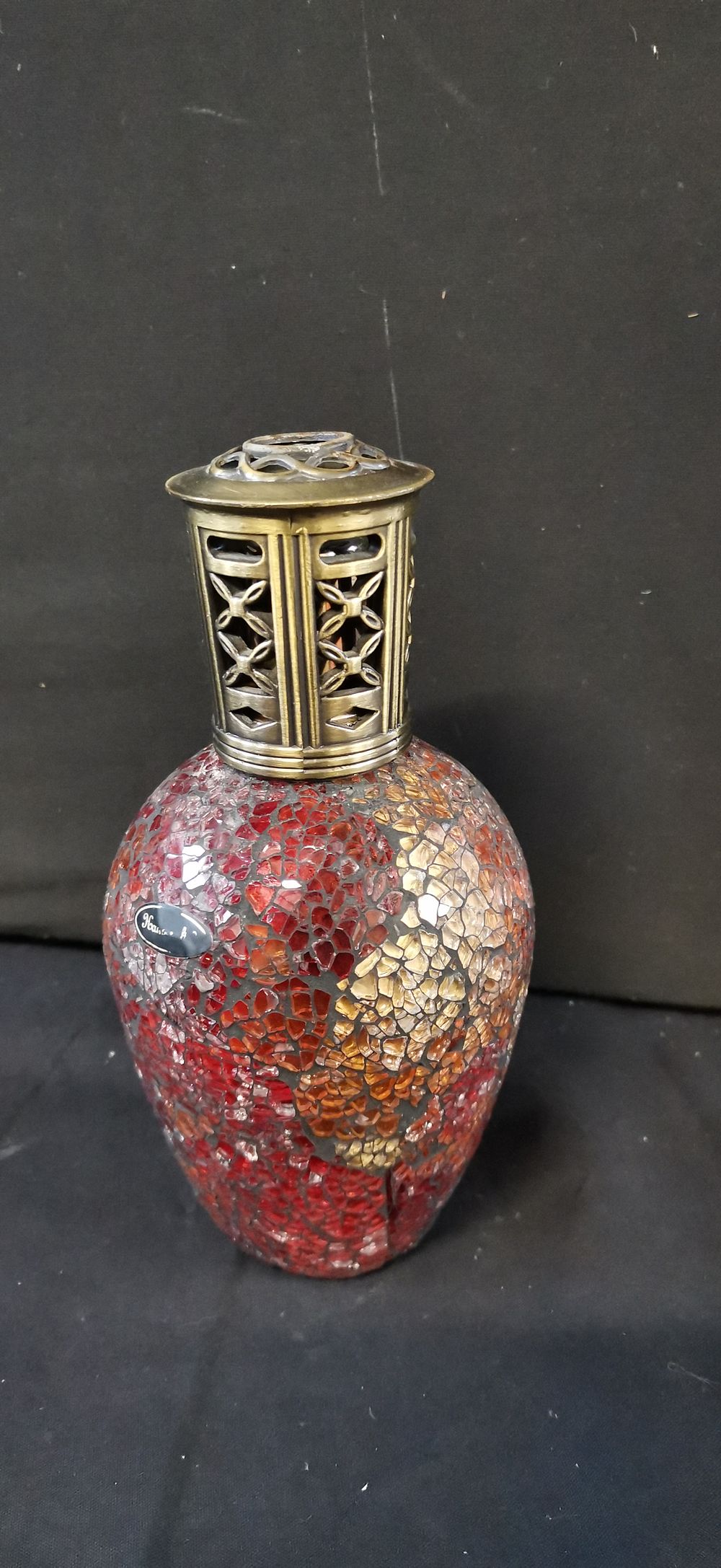 Lot 342: Ashleigh and Burwood Antique Rose Large Mosaic Fragrance Lamp