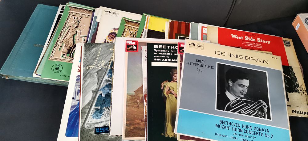 Lot 358: 36 Multicoloured Vinyl Records Including Dennis Brain and Other Titles
