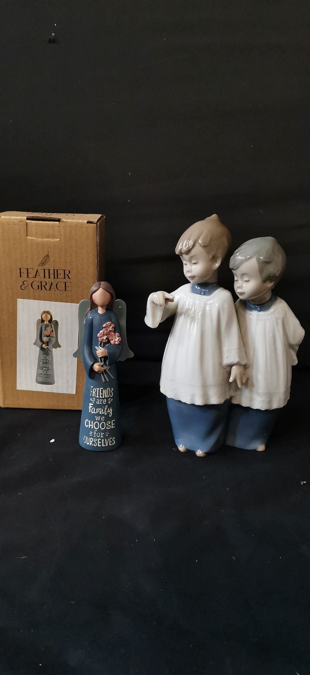 Lot 361: Two Figurines Including NAO by Lladro and Feather & Grace