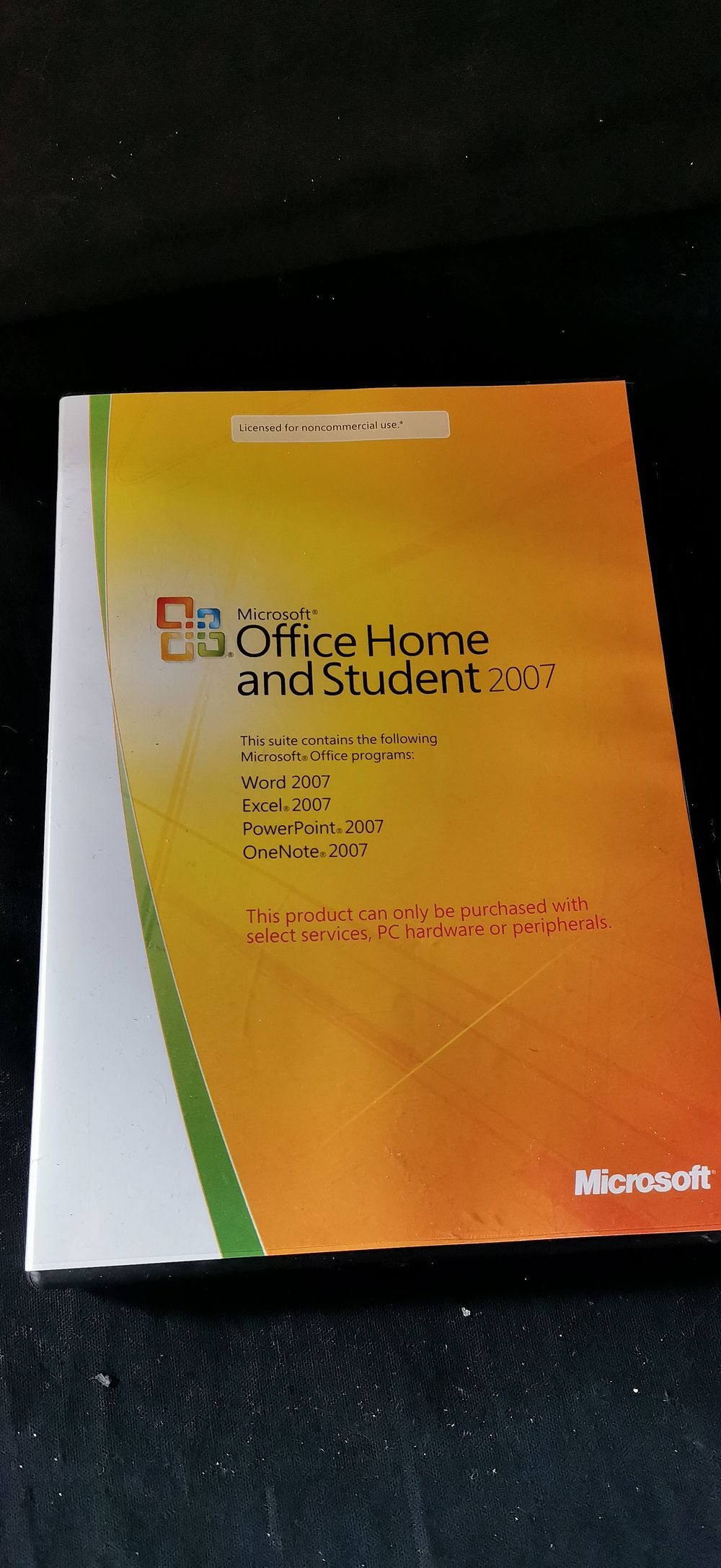 Lot 180: Microsoft Office Home and Student 2007 Software Suite