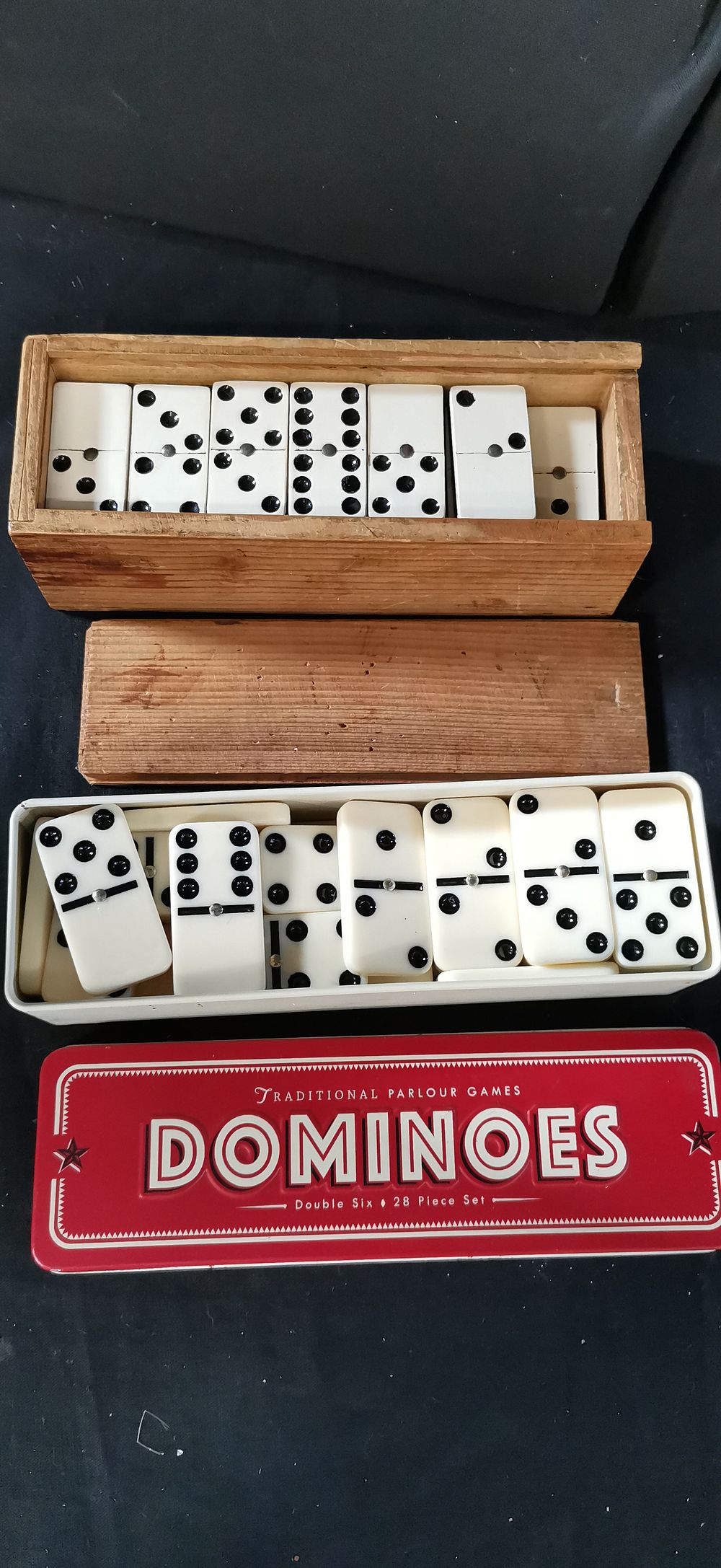 Lot 186: Two Double Six 28 Piece Domino Sets