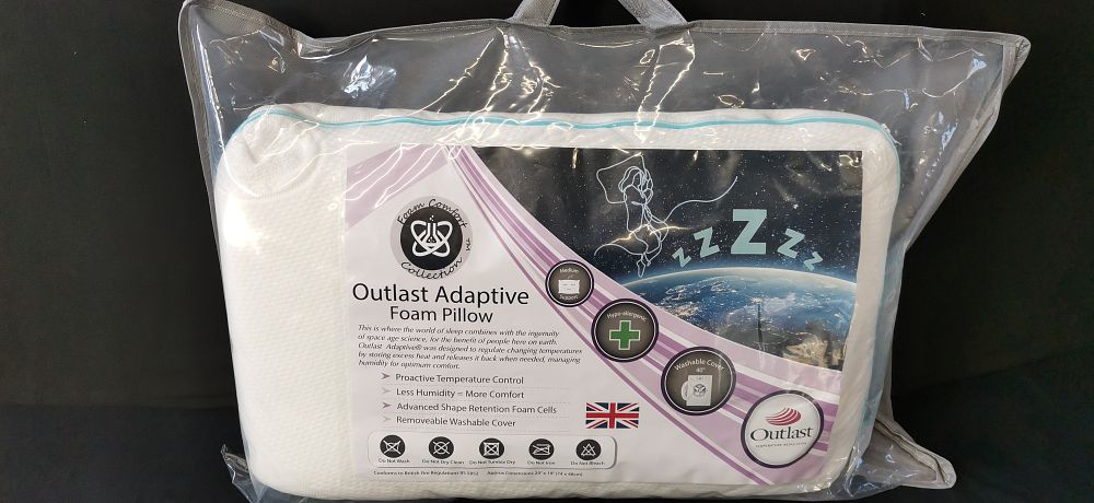 Lot 194: Outlast Adaptive Foam Pillow Foam Comfort Collection