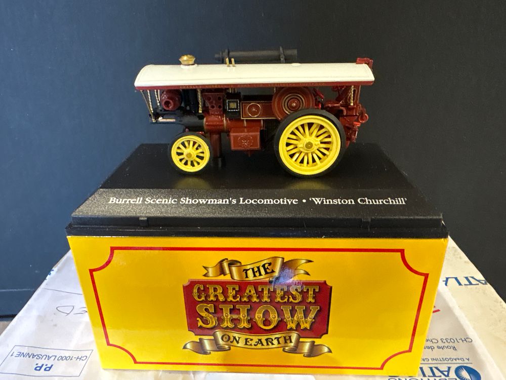 Atlas Editions 1/76 Burrell Scenic Showman's Locomotive Winston Churchill. An Atlas Editions 