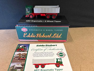 Atlas Editions Eddie Stobart AEC Ergomatic 6 Wheel Tipper Truck. An Eddie Stobart Ltd. AEC 