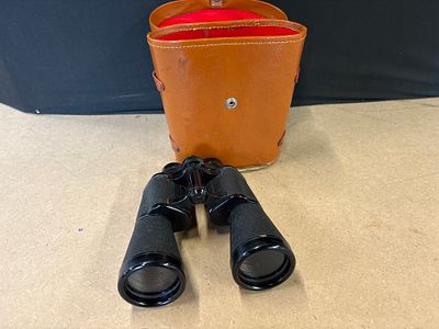 Skybolt 12 x 50 Coated Optics Binoculars with Leather Case. One Skybolt 12 x 50 binocular set 