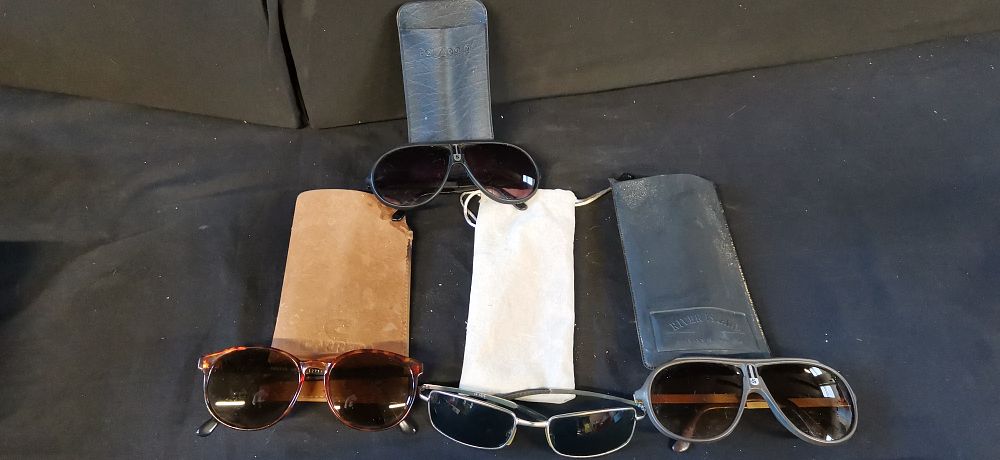 Lot 237: A Collection of Assorted Sunglasses and Cases