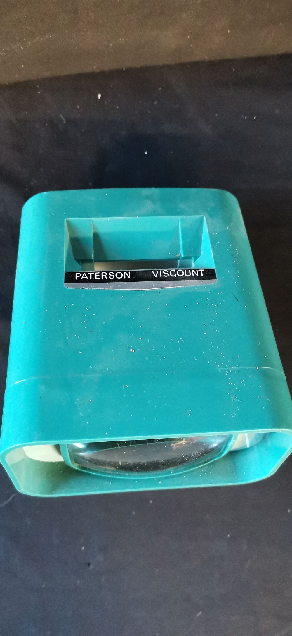Lot 241: Paterson Viscount Teal Green Plastic Slide Viewer