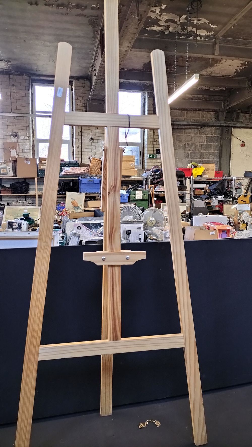 Lot 261: A Wooden A-Frame Artist Easel
