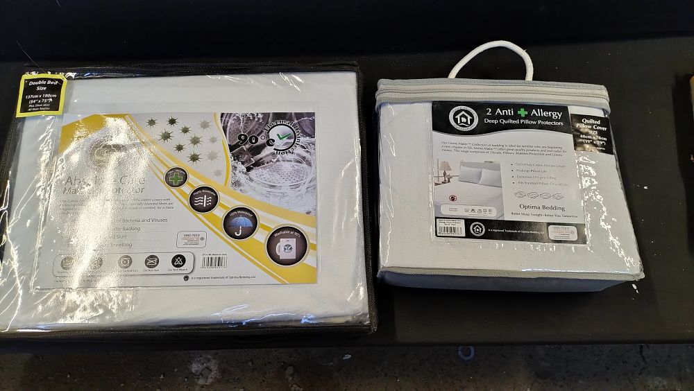 Lot 298: Two Optima Bedding Mattress and Pillow Protectors