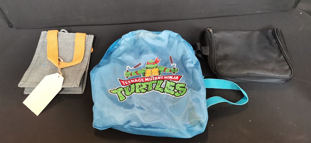 Lot 401: Three Bags Including a Teenage Mutant Ninja Turtles Backpack