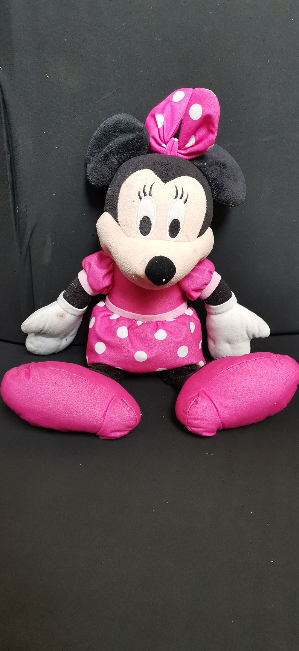 Lot 416: Disney Minnie Mouse Plush Toy in Pink Polka Dot Dress