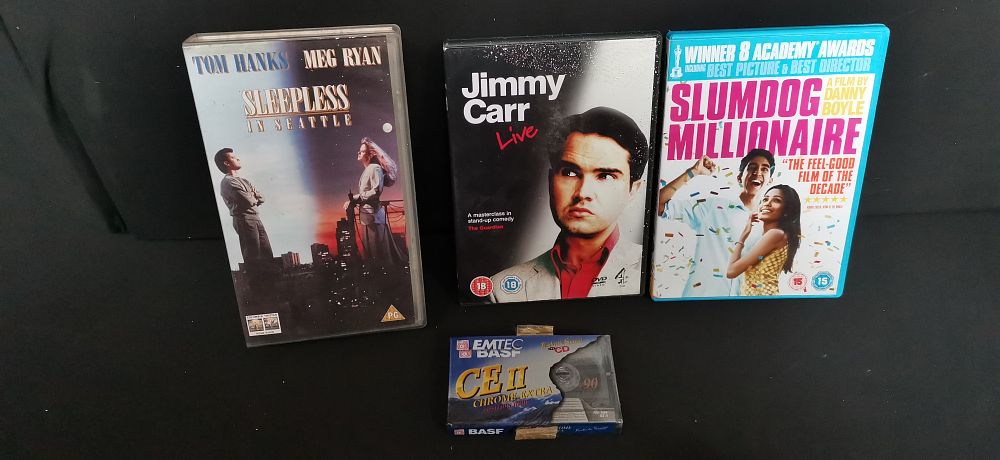 Lot 420: A Collection of Mixed Media Including VHS DVD and Blu-ray