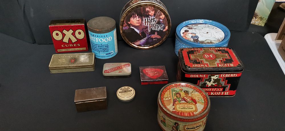 Lot 423: A Collection of Vintage and Decorative Advertising Metal Tins